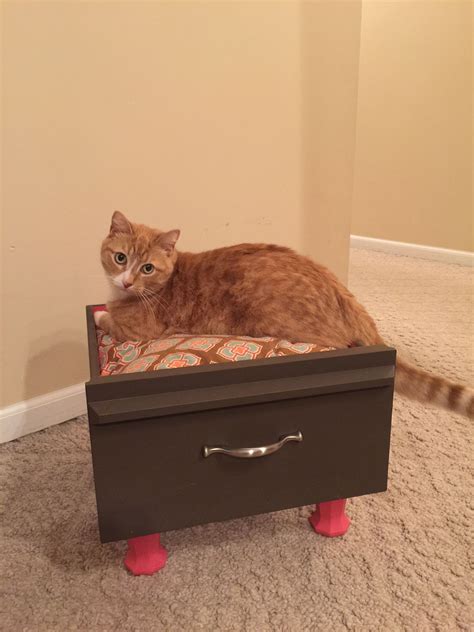 Pet Bed Made From Repurposed Drawer Cat Beds Old Furniture How To