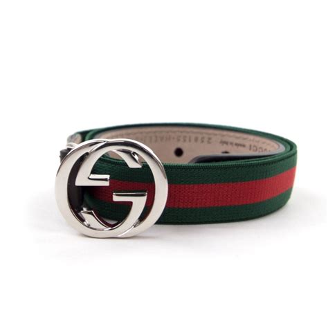 From bold and monogrammed to simple and understated, there's an. Gucci Junior Elastic Web Belt Green | ONU