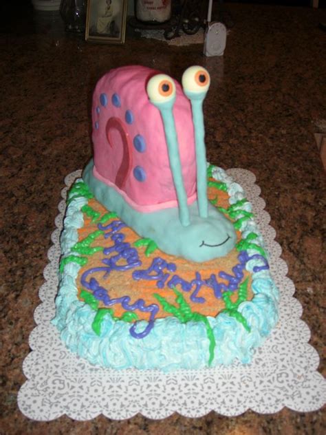 Gary The Snail Spongebob Birthday Cake The Sweetest Things