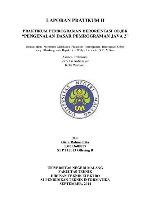 Contoh Laporan Praktikum Yang Benar - Mobile Legends