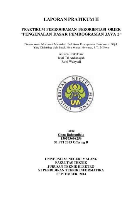 19 Cara Membuat Laporan Praktikum Yang Benar My Makalah