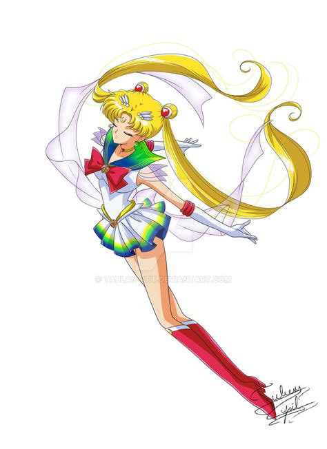 Super Sailor Moon Rainbow By Taulan Art On Deviantart