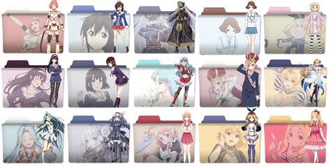Anime Girls Folder Icon Spring 2017 V2 By Rofiano On Deviantart