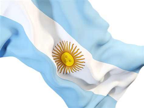 Waving Flag Closeup Illustration Of Flag Of Argentina