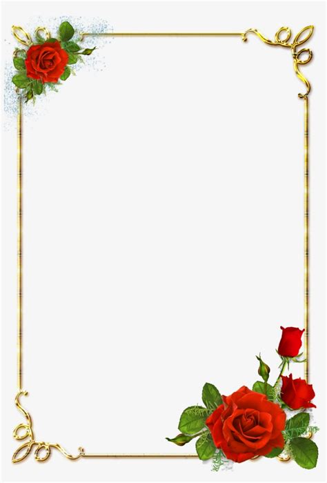 Page Borders Design Border Design Frames Png Overlays Flower