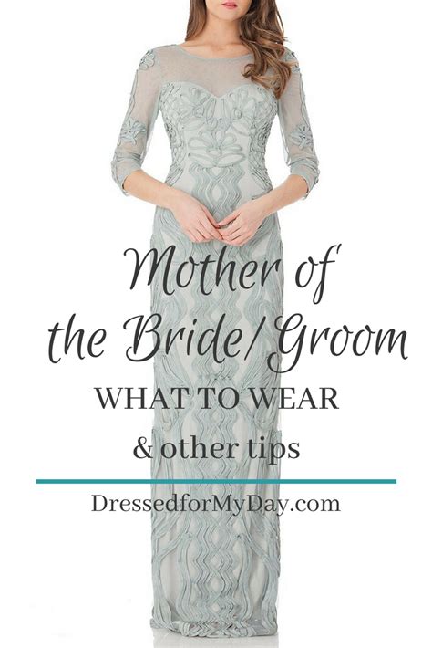 The mother of the groom must look elegant and distinctive in the wedding photos, so dressing up for the occasion is essential. Mother of the Bride or Groom Dresses - Dressed for My Day