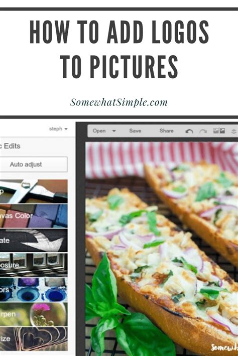 How to Add a Logo to Photos (Easy + FREE) | from Somewhat Simple
