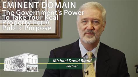 Charlotte Attorney Dave Bland On Eminent Domain Video Youtube
