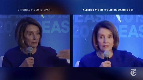 Distorted Videos Of Nancy Pelosi Spread On Facebook And Twitter Helped By Trump The New York