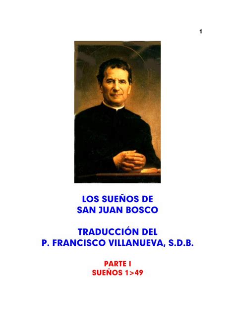 Pdf Los SueÑos De San Juan Bosco TraducciÓn Del P · Palabras De