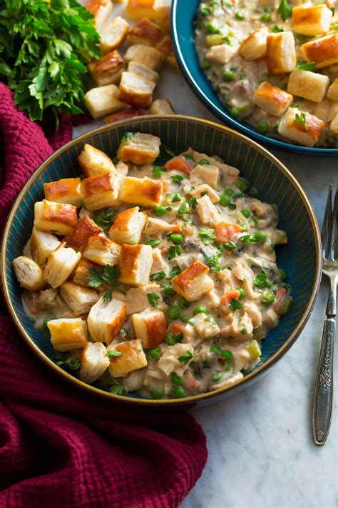 Chicken Pot Pie With Puff Pastry Bites