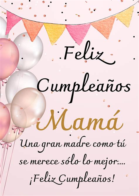 Feliz Cumpleaños Mamà Póster Mural A3 Dale Una Buena Frase Etsy