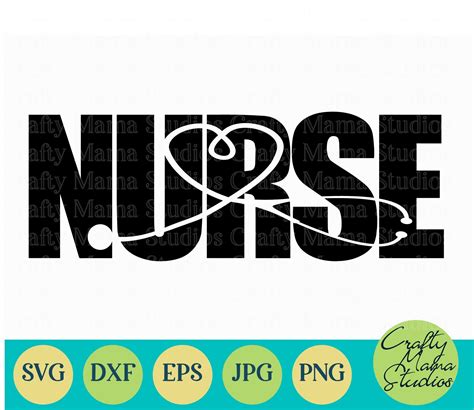 Nursing Svg Nurse Cut File Nurse Word Art Heart Svg 568912 Svgs