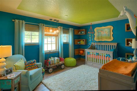 In any kids room or teen room, every nook and cranny is an opportunity to add storage, as this design demonstrates. Elegant convertible cribsin Nursery Transitional with ...