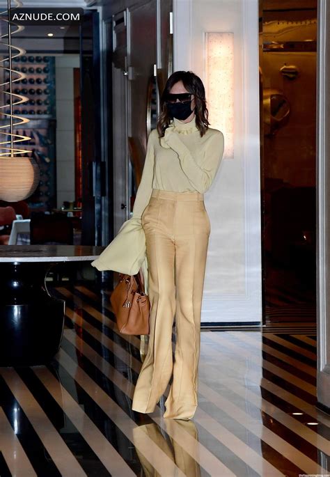 Victoria Beckham Sexy Spotted Leaving Bar Pitti With David