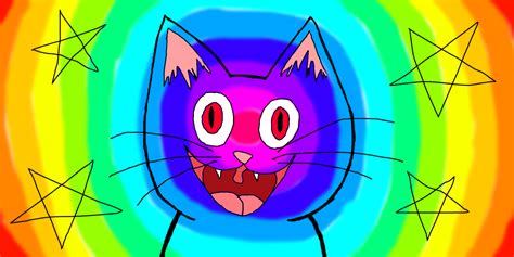 Crazy Rainbow Cat By Silvermoon0371 On Deviantart