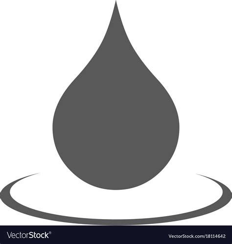 Water Drop Icon Simple Royalty Free Vector Image