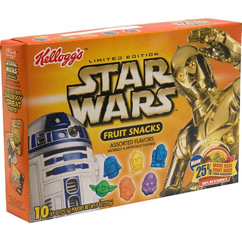 Kelloggs Fruit Snacks Assorted Flavors Star Wars Limited Edition