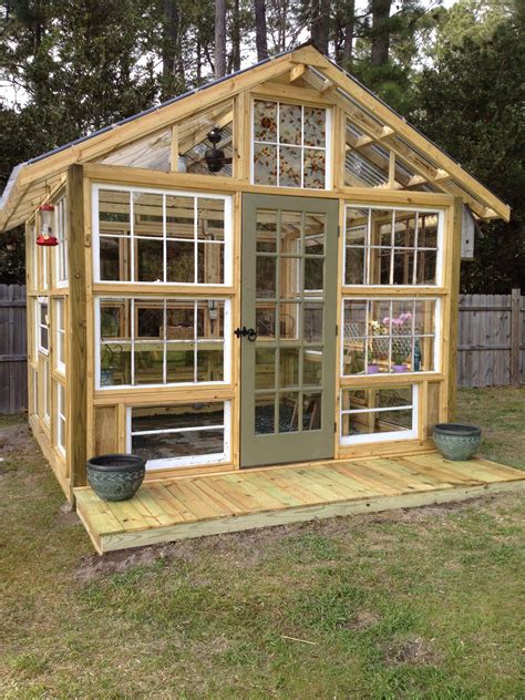 Green House Made Using Old Windows Shedideas Diy Greenhouse Plans