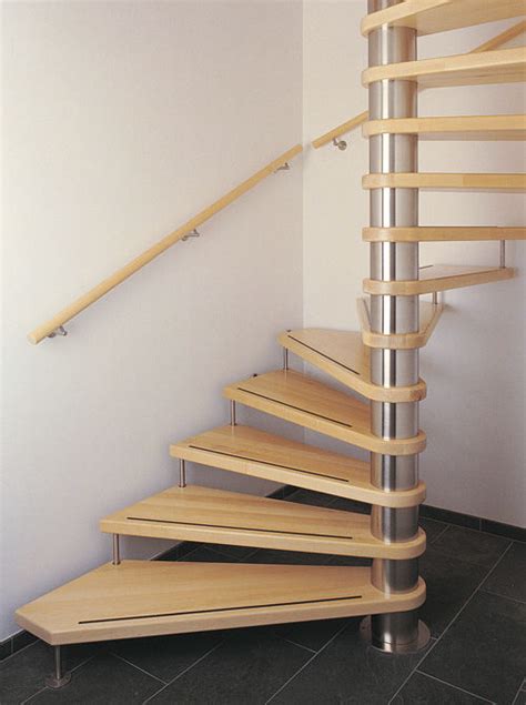 Square Spiral Staircases Wooden Steps Metal Frame 130877 6771953
