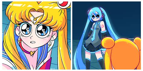 Sailor Moon X Hatsune Miku Crossover By Baglets On Newgrounds