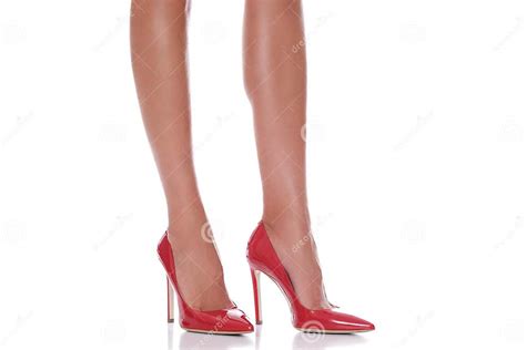 Beautiful Long Legs In Red Heels Stock Image Image Of Perfect Legs 159923867
