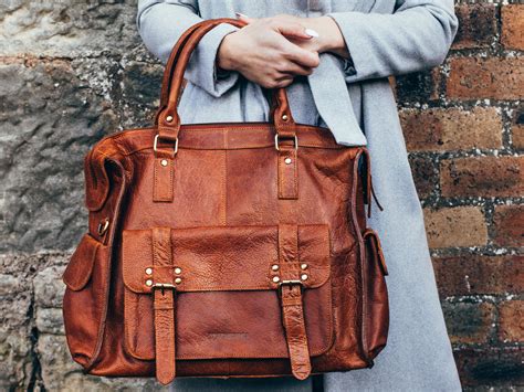 Women's Leather Weekender Travel Bag | Free Delivery