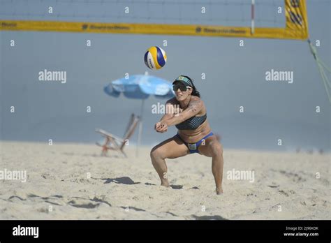 Rio De Janeiro Brazil May Training Of Beach Volleyball