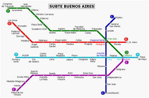 Buenosairesmetromap Subte Buenos Aires Buenos Aires Subte