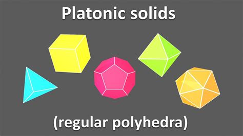 3d Shapes For Kids Children To Learn Platonic Solids Regular