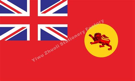 British North Borneo Red Civil Flag 150x90cm 3x5ft 120g 100d