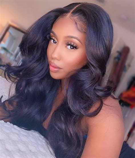 Body Wave Lace Front Wigs Natural Black 130 250 Density In 2020 Wig