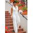 All White Jumpsuit For Women  Party Outfits Ladies Bridal