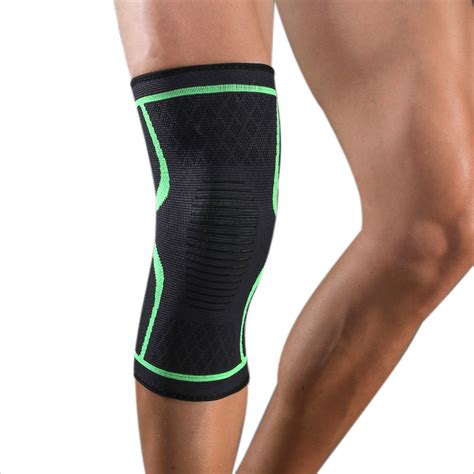 2x Green Knee Compression Sleeves Nuova Health