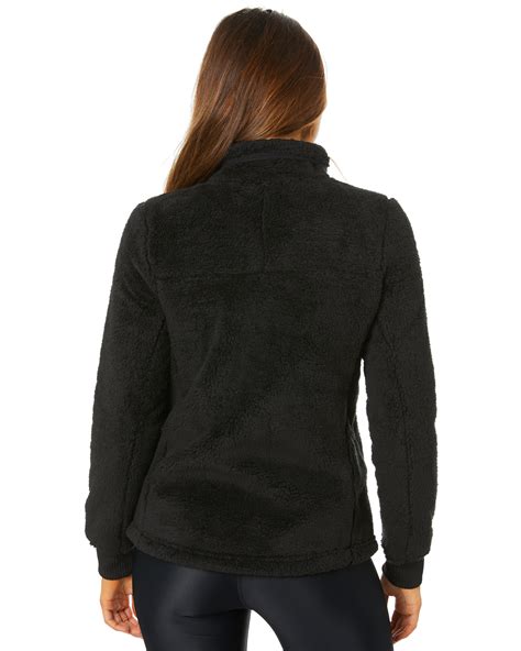 The North Face Womens Campshire Full Zip Sherpa Jacket Tnf Black Surfstitch