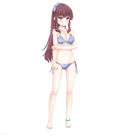 Sainohikari Takimoto Hifumi New Game Absurdres Highres Girl Anklet Barefoot Bikini