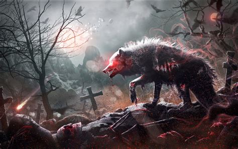 Pin By Lucifer On Wolves Werewolves Vampires Pretty Wallpapers Gothic Fantasy Art Wallpaper