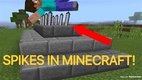 How To Make Working Spikes In Minecraft Youtube