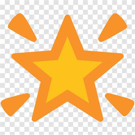 Emoji Star Sticker Symbol Emoticon Sms Sparkles Transparent Png