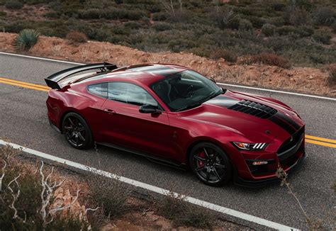 Wallpaper Ford Mustang Shelby Gt500 Wine Color Automobile