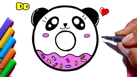 How To Draw A Cute Panda Donut Easy Drawing Step By Step Drawing To