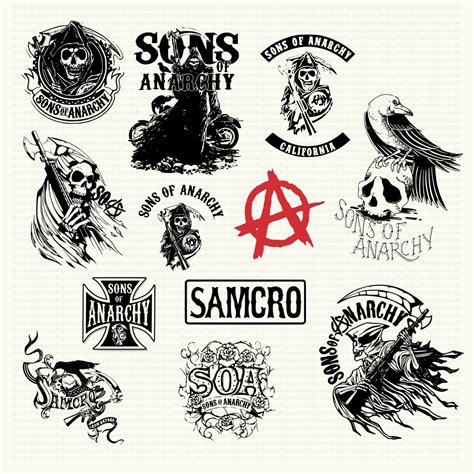 Sons Of Anarchy Svg Samcro Svg Bundle Digital Download Etsy México