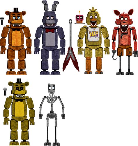 Fnaf1 Animatronics 8 Bit By 133alexander On Deviantart