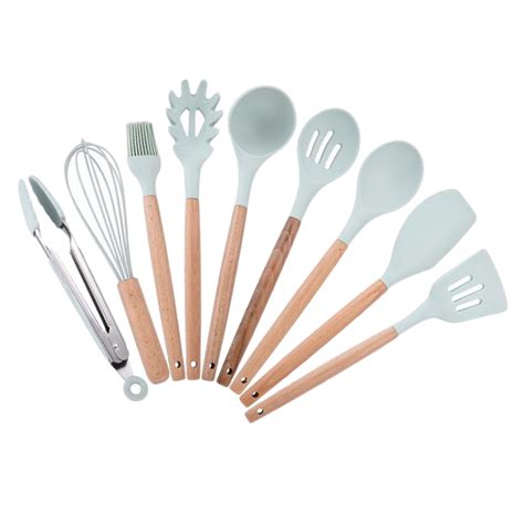 Spoon Spatula Whisk Etc Kitchen Utensil Set Of 9silicone Cooking