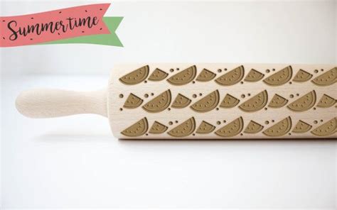 Watermelon Summer Time Personalized Rolling Pincustom Rolling Pin