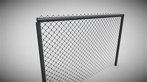 Chain Link Fence Buy Royalty Free 3d Model By Marc Sawyer