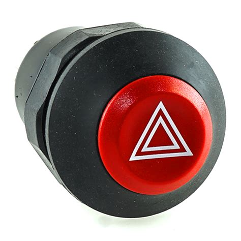Push Button Switch 12v20a 24v10a Button Red Symbol Hazard