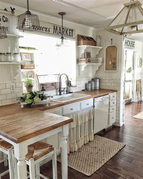 Abundant natural light and face nailed wide plank white pine floors carry throughout the entire home along. 35 Best Farmhouse Kitchen Cabinet Ideas and Designs for 2021