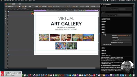 How To Add A Virtual Art Gallery To Your Adobe Muse Website Web