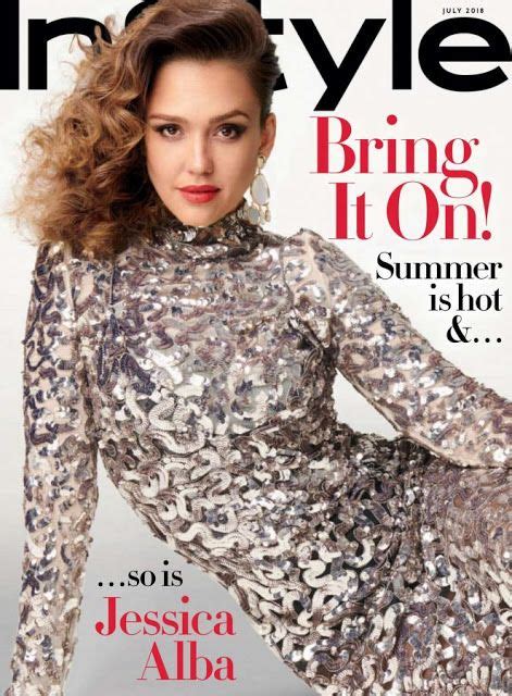 Jessica Alba InStyle Magazine Scans July 2018 Indian Models